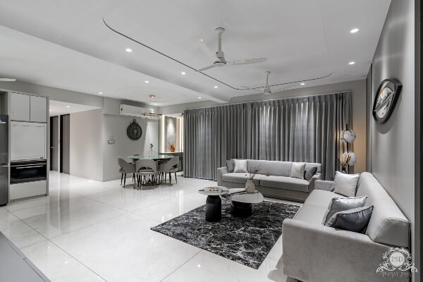 Interior designers in Vadodara living room design